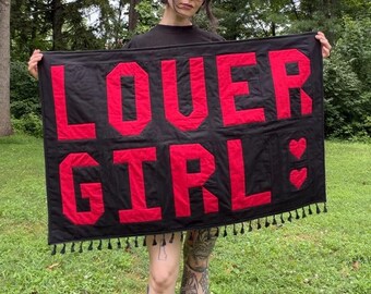 Lover Girl Quilted Wall Hanging