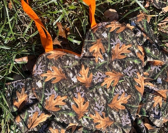 Heart Ruffle Camo Bag