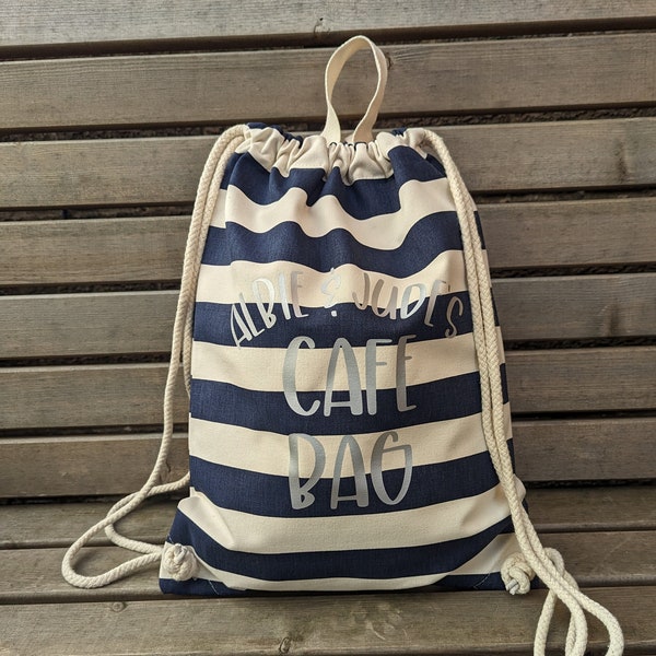 Personalised bag, personalised nursery bag, gym bag, school bag, name bag, children's bag, kids bag, cotton bag, drawstring bag, beach bag