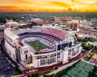 Ohio Stadium Sunrise Print: Morning at Ohio State University, Football Decor, Gift for students, alumni and fans