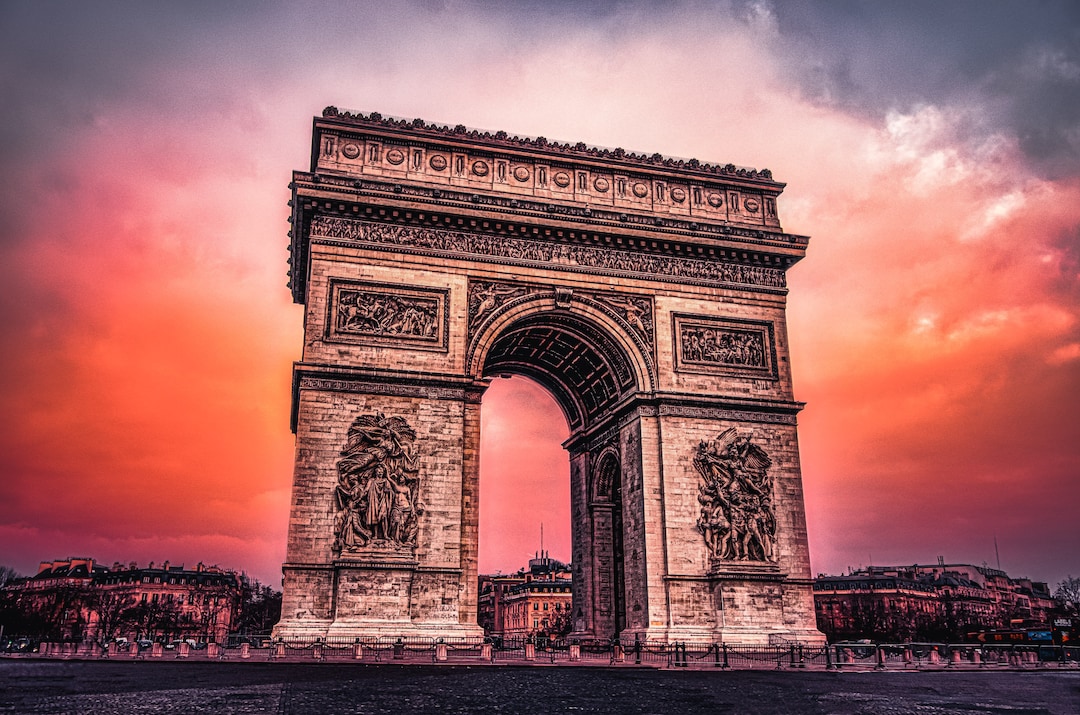 Arc De Triomphe Sunset, Paris France Landscape Photography Arc De Triomphe Sunset, Paris France Landscape Photography