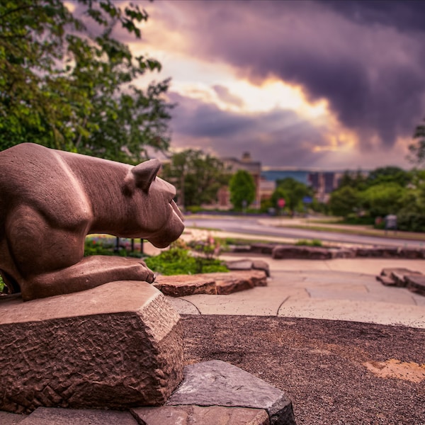 Happy Valley Sunset, Penn State Nittany Lion Shrine, University Landscape Fine Art Print, Metal Wall Decor, Giclee Poster