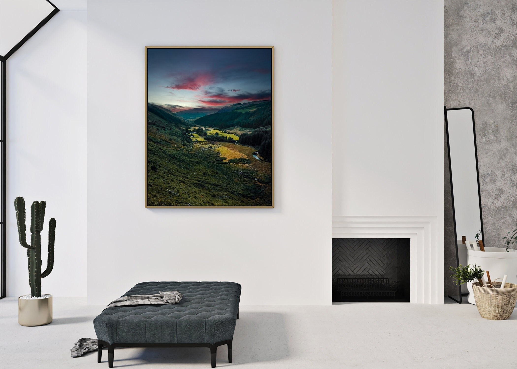 Wicklow Mountain Sunset, Ireland National Park Landscape, European