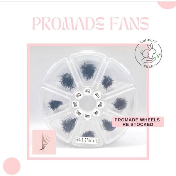 L Curl 6D Promade Fans mixed lengths