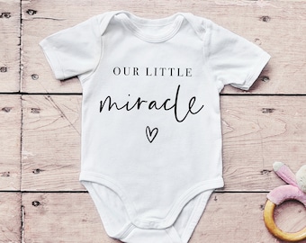 Our Little Miracle Shirt, Baby Clothes, Baby Gift, Baby Shower Gift, Baby Announcement, Baby Girl Gift, Baby Tee, Baby Onsie