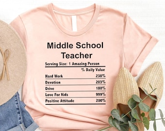 Middle School Teacher Shirt, Back To School Shirt, Teacher Tshirt, Teacher Gift, Teacher Shirts, Funny Teacher Shirt, Teacher Life