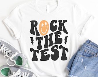 Rock The Test Shirt, Teacher Shirt, Teacher Testing, Teacher Tshirt, Teacher Shirts, Funny Teacher Shirt, Motivational Teacher Shirt