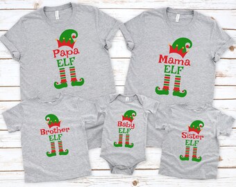 Elf Shirts Set Christmas Matching T-shirts, Hoodie, Sweatshirt Couple ...