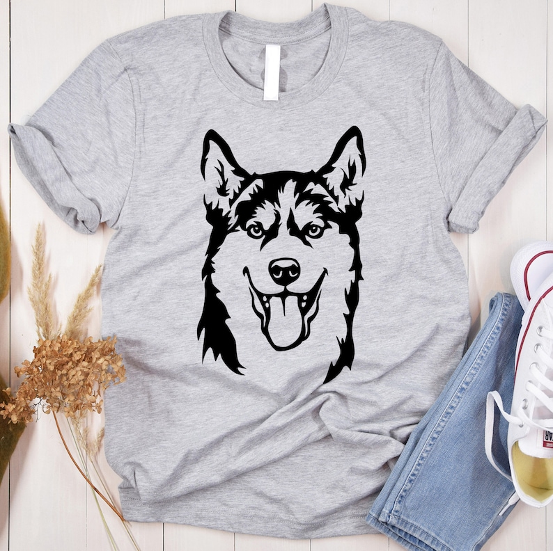 Wolf Shirt Siberian Husky Husky Dog Husky Shirt Husky Etsy