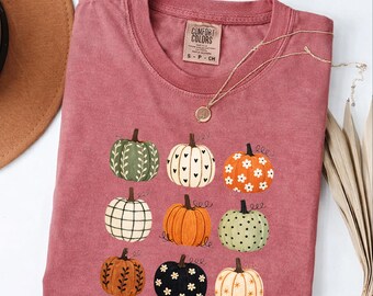 Pumpkin Autumn Fall Shirt, Thanksgiving Shirt, Pumpkins Shirt, Fall Pumpkin Tee, Halloween Pumpkin Shirts, Pumpkin patch women Tee,