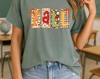 Cozy Fall T-Shirt, Cute Autumn Aesthetic Tee Autumn Pumpkin Shirt Fall Floral Pumpkin Shirt, Thanksgiving Shirt,