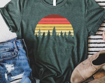 Nature Lover Shirt,Palm tree Shirt,Summer Shirt,Camping Gift, Sunset Tshirt, Adventure Shirt, Nature Shirt,Camp Life Shirt,Vacation Shir