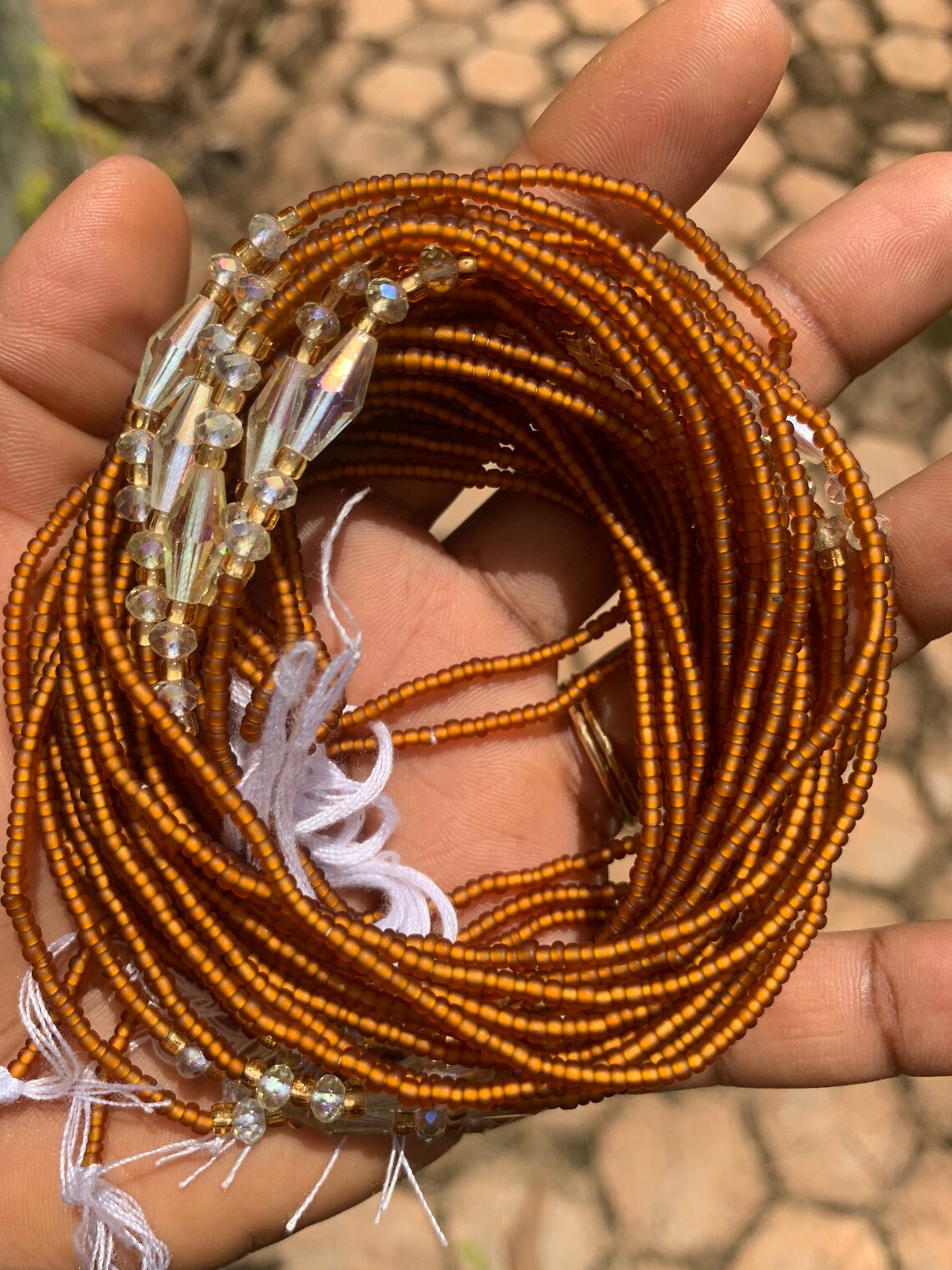 Frosted Seed Bead Designs Wholesale Exquisite Tieon African Etsy