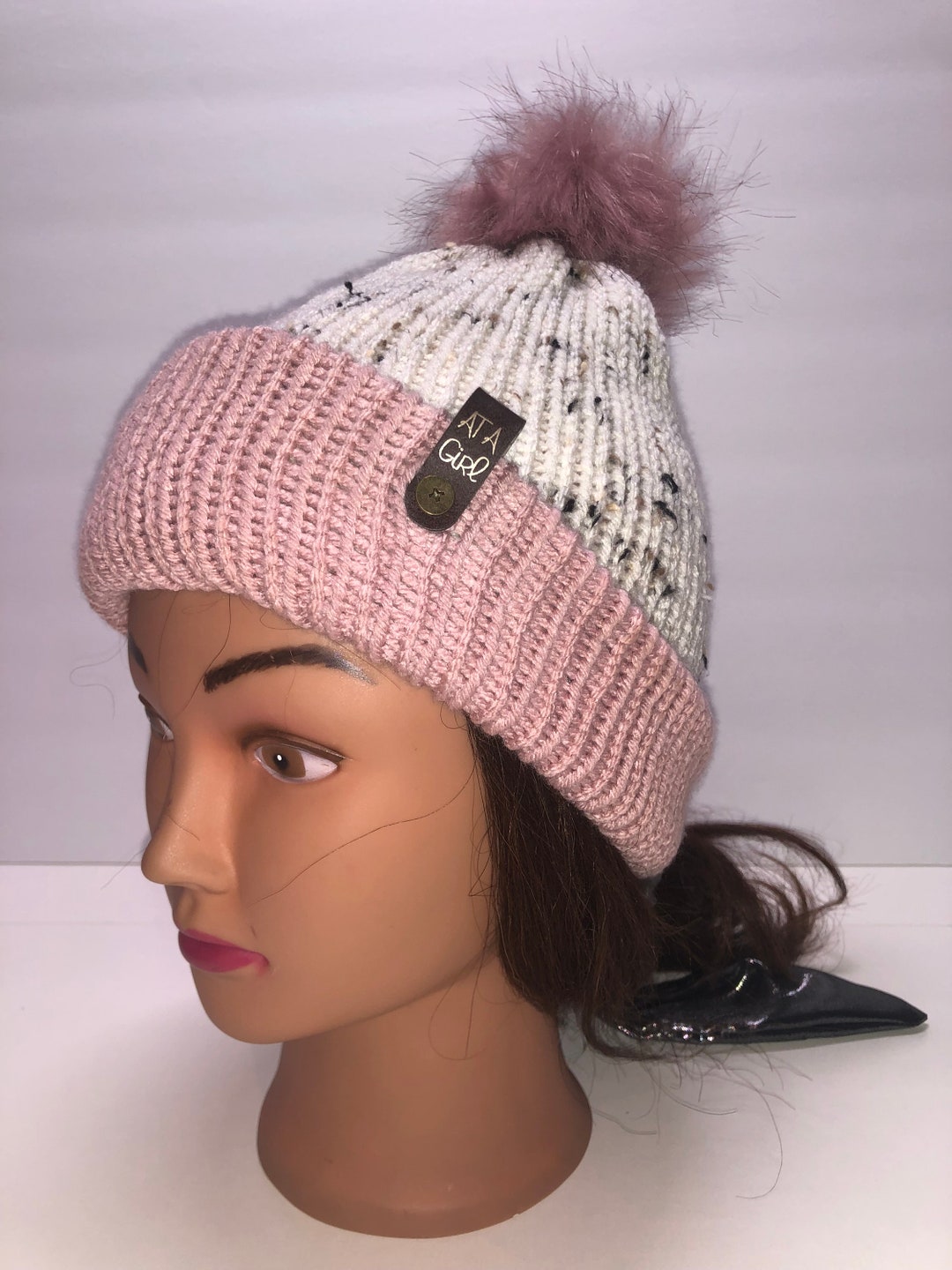 Hand Knit Tik Tok Hats in Lots of Color Combinations Etsy