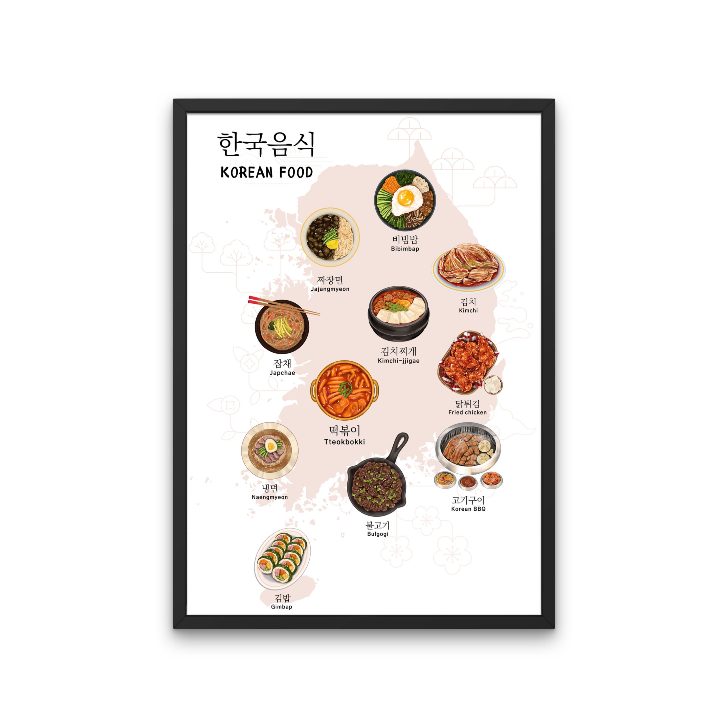 Traditional Korean Food Korean Cuisine Korean Food Korean Etsy Australia