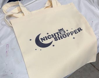 Night Shopper Owl Tote