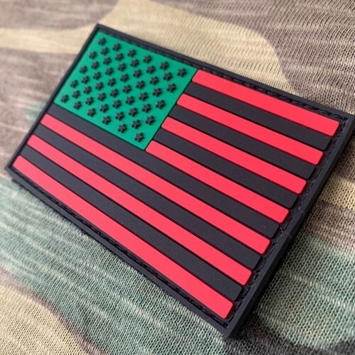 NEW & IMPROVED African American Flag PVC Patch Etsy