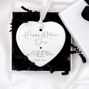 Cadeau personnalisé pour la fête des mères, ornement coeur, cadeaux pour la fête des mères, cadeau pour maman, maman, cadeau nounou, cadeau maman, cadeau maman