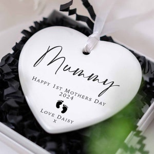 Joyeux 1er cadeau de fête des mères avec ornement de bébé, cadeau pour la fête des mères, cadeau pour une maman d'un enfant, cadeau pour maman, cadeau nounou, cadeau maman, cadeau maman