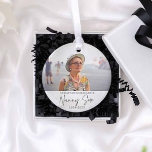 Photo Memorial Ornament Remembrance In Memory Dad Mum Sympathy Gift In Loving Memory Ornament