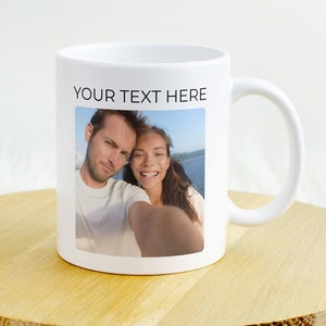 Personalised mug, Coffee mug, Text custom mug, Photo mug, Photo printed mug, Custom image mug, Photo and text mug, Photo gift