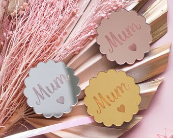 Mum Cupcake Toppers Happy Mothers Day Cake Disc Acrylic Mum Cupcake Topper Mummy Cake Topper Name Cake Charms Custom