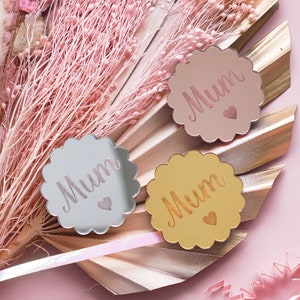 Mama Kuchendeckel Glücklicher Muttertag Kuchenscheibe Acryl Mama Cupcake Topper Mummy Cake Topper Name Kuchen Charms Custom