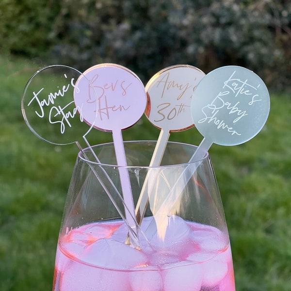 Personalised Drink Stirrers Stag Do Hen Party Decorations Bachelorette Party Favours Bachelor Hen Do Accessories Custom Cocktail stirrer