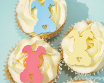 Easter Cupcake Ideas Easter Bunny Cupcake Toppers Acrylic Cake Decorations Cake Topper Rabbit Happy Easter Cake Charms Easter Cupcakes
