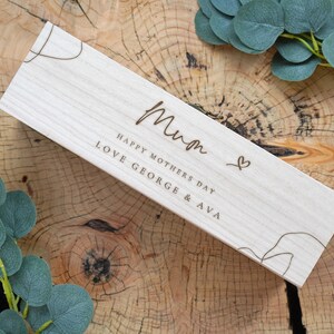 Presente personalizado para o dia das mães para a mãe, presente de aniversário, mamãe, avó, babá, avó, mãe, presente, caixa de vinho, presente para a avó, presente para as mães, presente de vinho