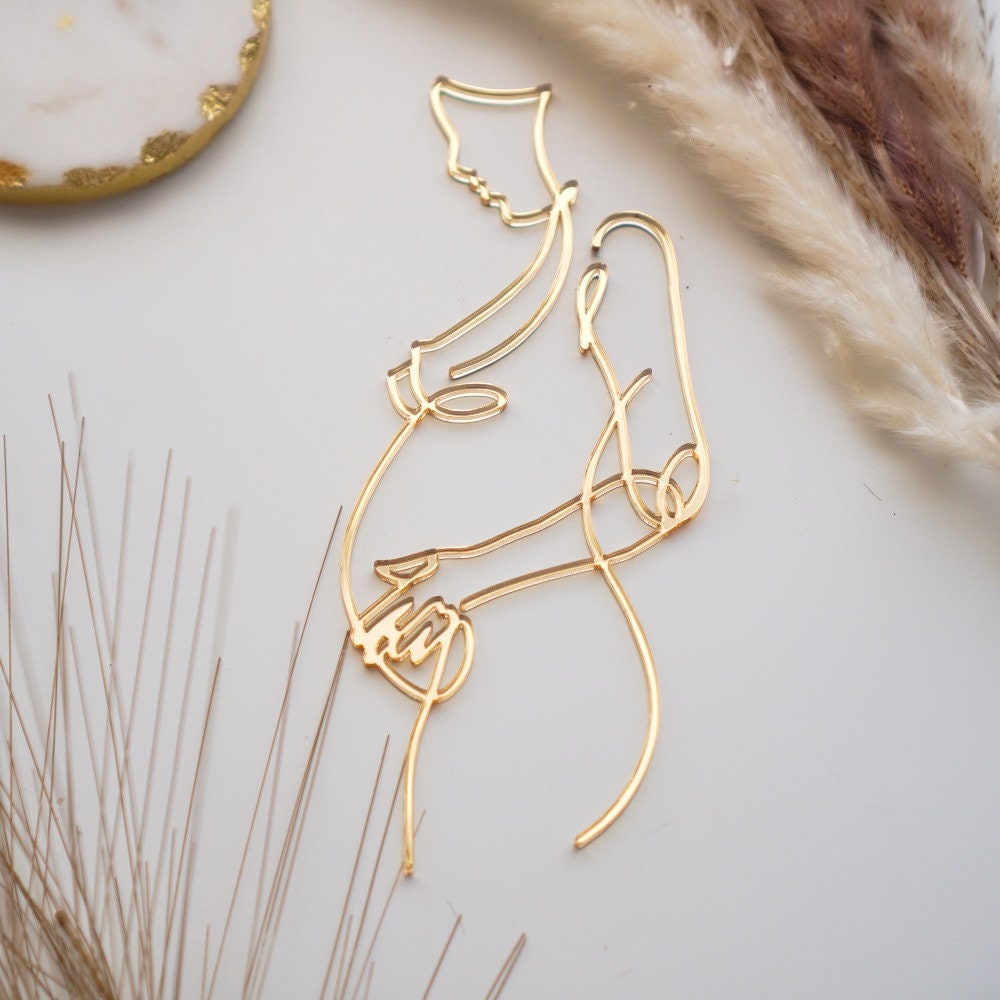 Pregnant Lady Baby Shower Cake Topper Baby Shower Ideas Etsy UK