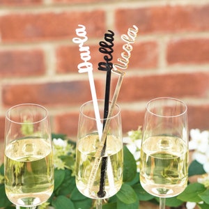 Personalised Drink Stirrers Bachelorette Party Decorations Hen Do Cocktail Sticks Place Names Personalized Hen Party Decorations