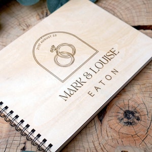 Wedding Guest Book Ideas Personalised Wooden Wedding Guestbook Engraved Rustic Guest Book Wedding Photo Guest Book Custom Guest Book