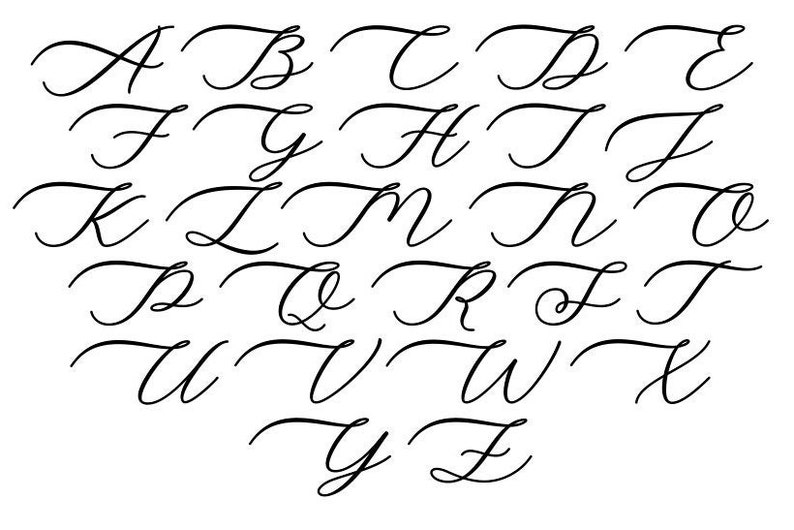Example of all letters