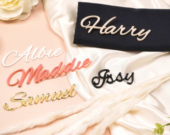 Name Cake Charm Acrylic Name Cake Topper Script Font Personalised Cake Charm Baby Gold Custom Cake Charms UK Cake Decorations