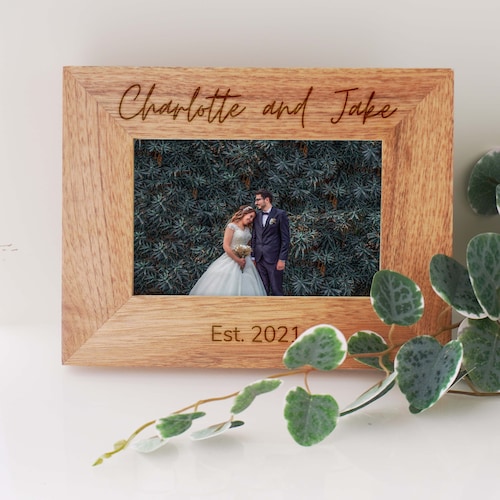 Personalised Wedding Photo Frame Personalized Picture Frame Etsy