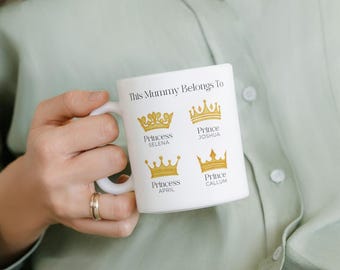 Personalised This Mummy Belongs To Mug, Mums Birthday Gift, Personalised Mothers Day Mug From Children, To Mummy from Kids, Mums Little Mug