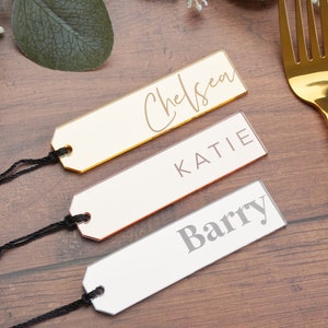 Wedding Favour Ideas in Bulk Wedding Name Place Book Mark Wedding Favour Name Tag Bookmarks Personalised Gift Tag Acrylic Name Tags image 5