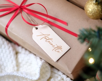 Personalised Xmas Gift Tags Christmas Present Tags Xmas Labels Hang Tags Christmas Name Tags Place Names Luxury Name Tags For Gifts