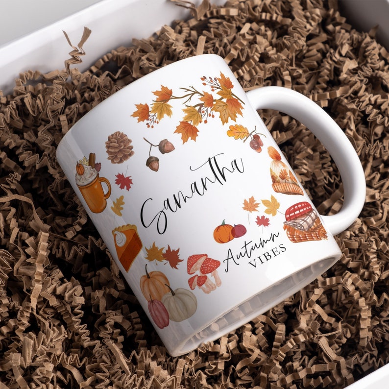 personalized fall mug