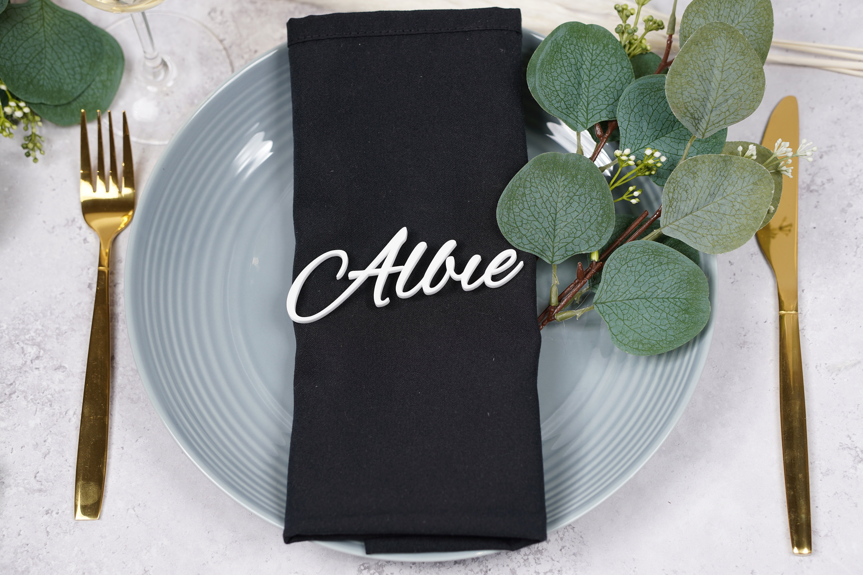 Wedding place setting cards sale