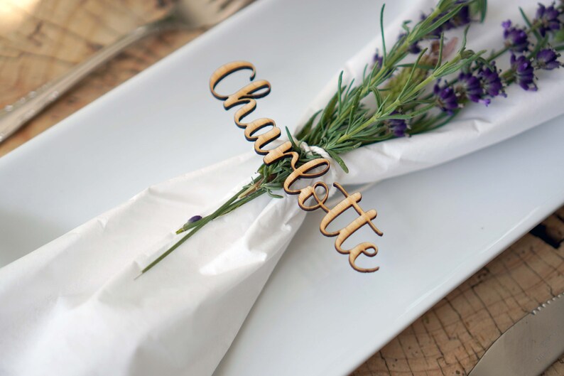 Wedding place name decor laser cut