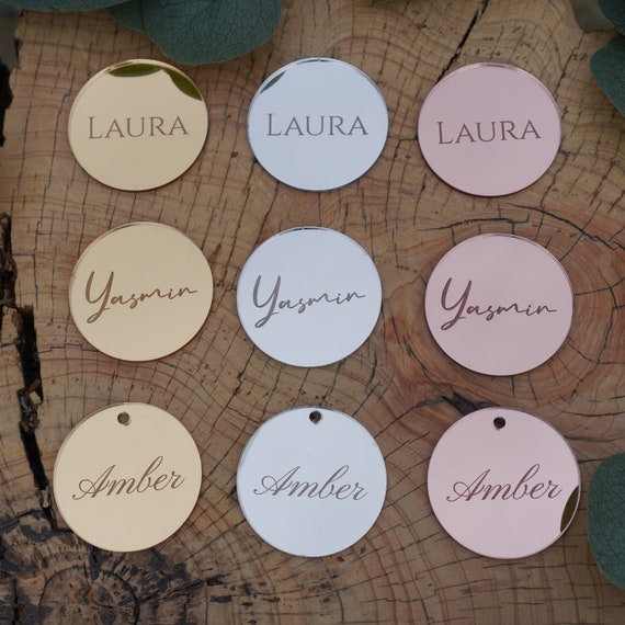 Acrylic name disc Acrylic name disc