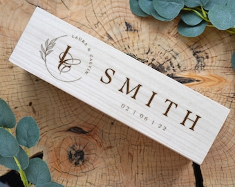 Caixa de vinho de casamento personalizada, caixa de vinho de casamento para cerimônia de casamento, cápsula do tempo, presente de vinho de casamento, caixa de garrafa de champanhe de madeira gravada