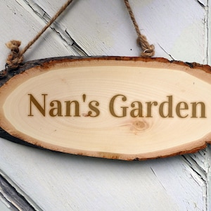 Panneau en bois personnalisé pour hangar, lotissement, patch végétal, panneau de jardin, plaque personnalisée, panneau en bois, cadeau de jardinier