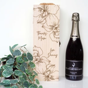 Presente personalizado para o dia das mães para a mãe, presente de aniversário, mamãe, avó, babá, avó, mãe, presente, caixa de vinho, presente para a avó, presente para as mães, presente de vinho