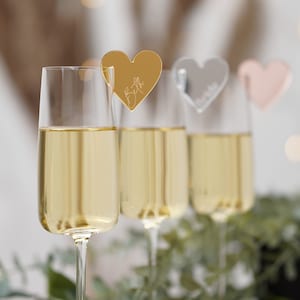 Wedding Name Place Cards Ideas, Heart Place Names Wedding Favours, Name Tags Place Setting Holder, Wedding Table Placement Drink Charm