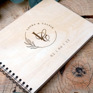 Personalised Wedding Guest Book Alternative Engraved Wooden Wedding Guestbook Rustic Guest Book Wedding Photo Guest Book Custom Guest Book