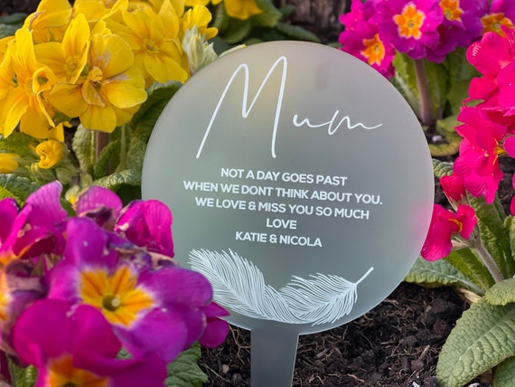 Missing You Always Mum Memorial Graveside Poem Card With Free Stake - View #7