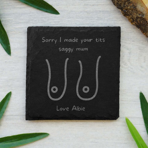 Funny Mothers Day Gift For Mum Birthday Gift Mommy Mummy Gift Personalised  Mothers Day Gift Coaster Present for Mom from kids